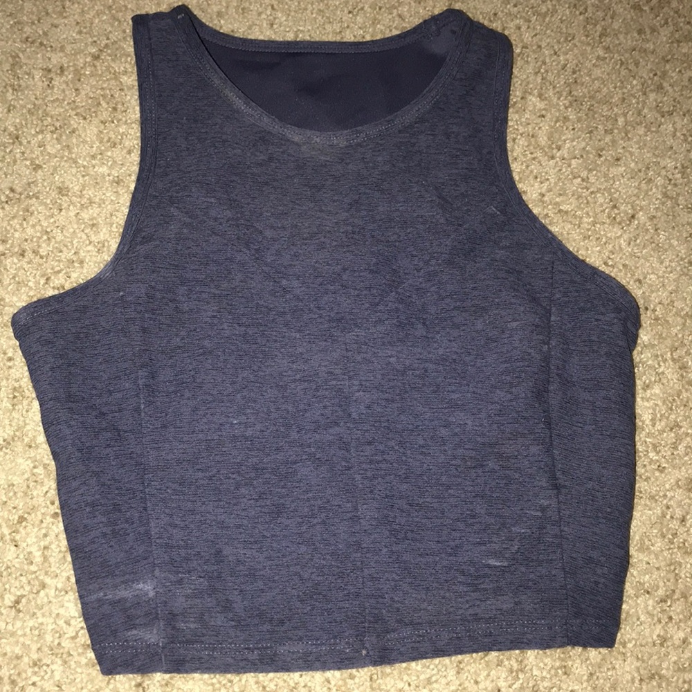 Blue workout top